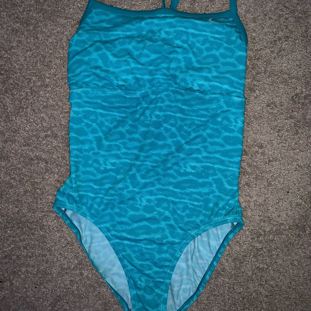 Turquoise/Bright Blue Nike One Piece